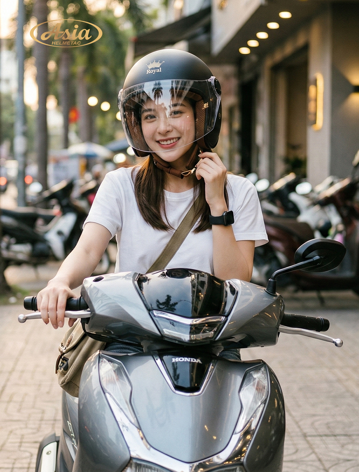 Bí quyết chọn mũ bảo hiểm hợp với xe SH theo từng phong cách